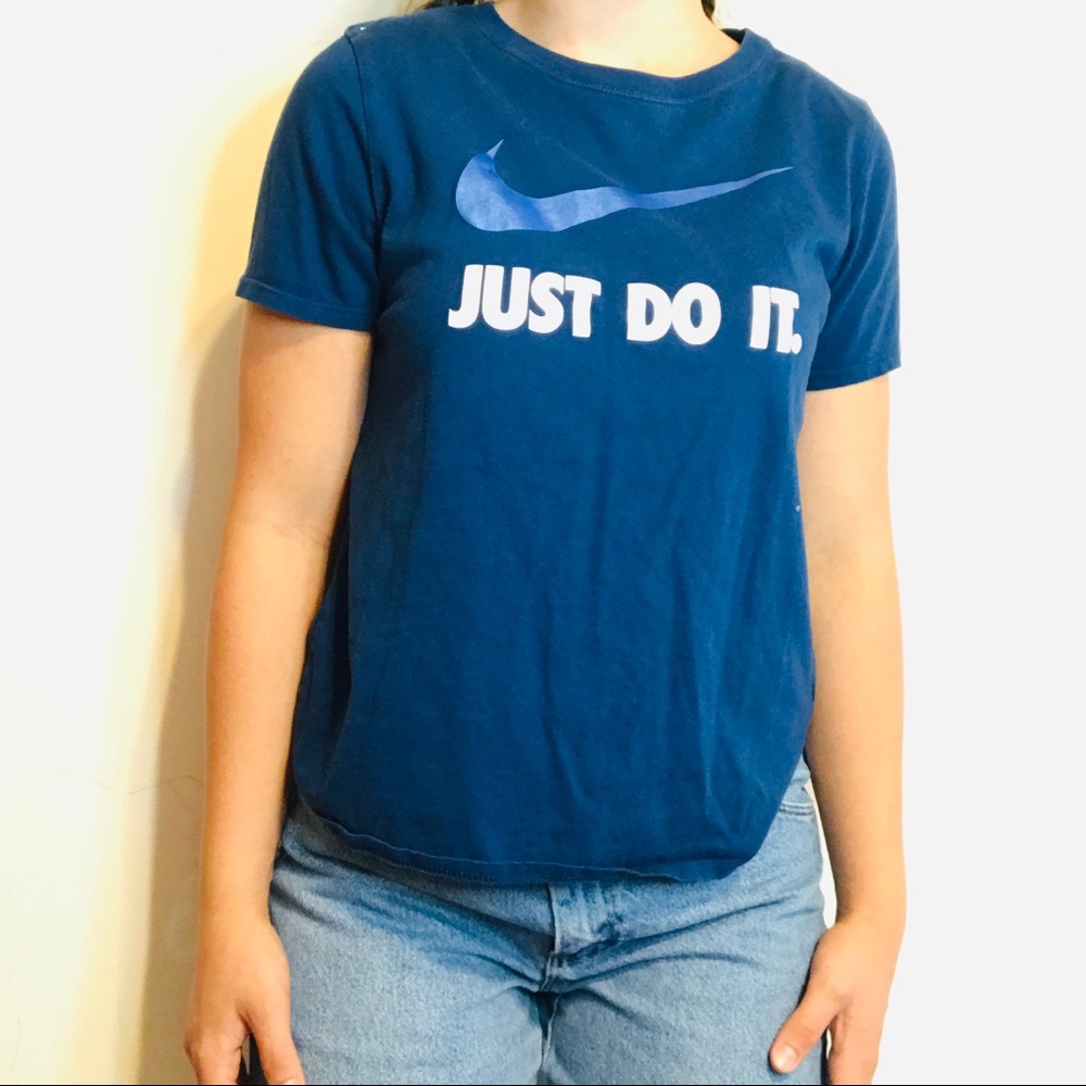 Nike “Just Do It” Blue T Shirt